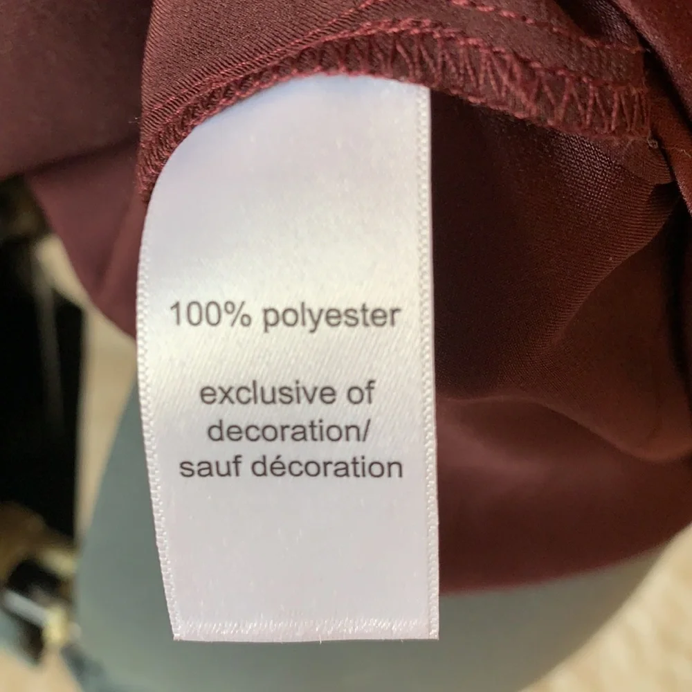 Sexy Maurices maroon lace trim tank, XXL - Picture 6 of 7